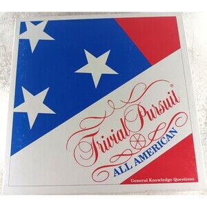 Trivial Pursuit All American Edition General Knowledge Board Game 1993